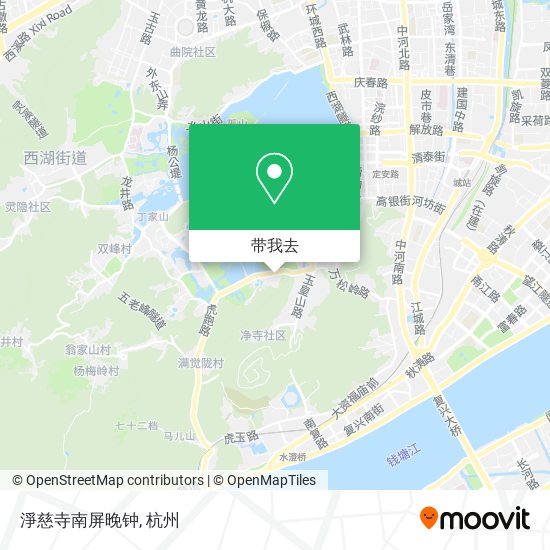 淨慈寺南屏晚钟地图