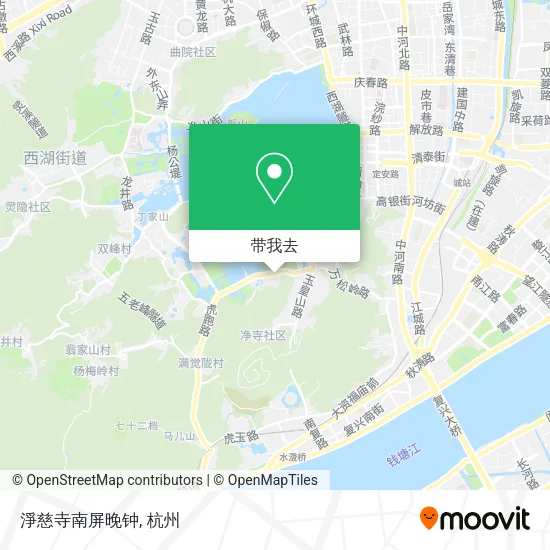 淨慈寺南屏晚钟地图