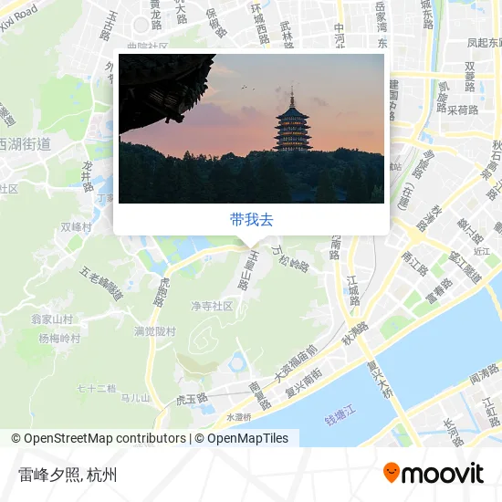 雷峰夕照地图