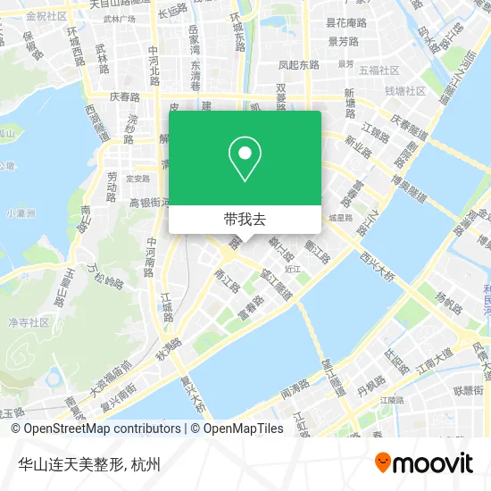 华山连天美整形地图