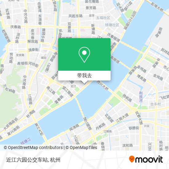近江六园公交车站地图