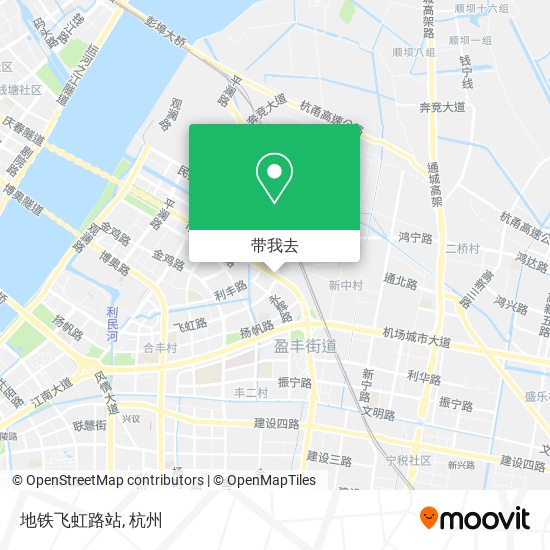 地铁飞虹路站地图