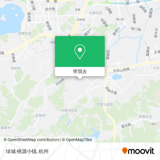 绿城·桃源小镇地图
