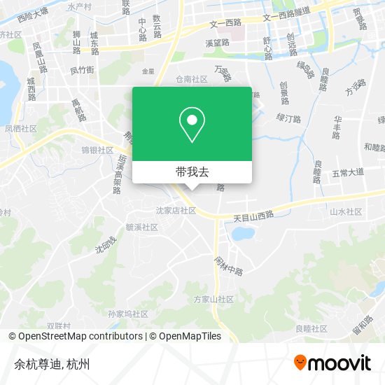 余杭尊迪地图
