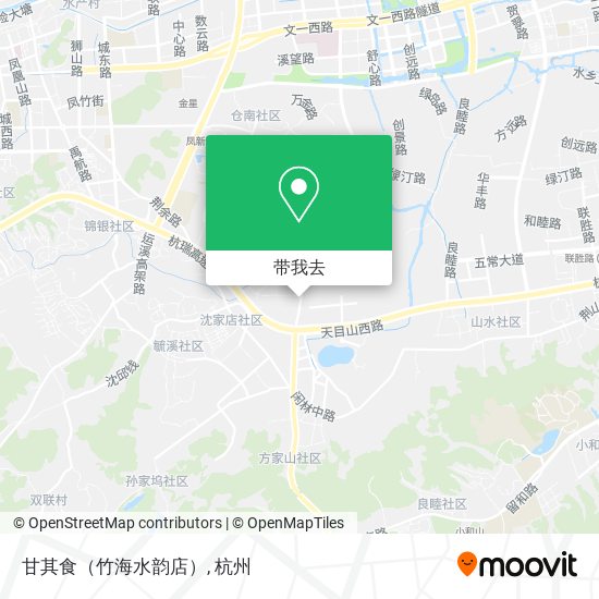 甘其食（竹海水韵店）地图