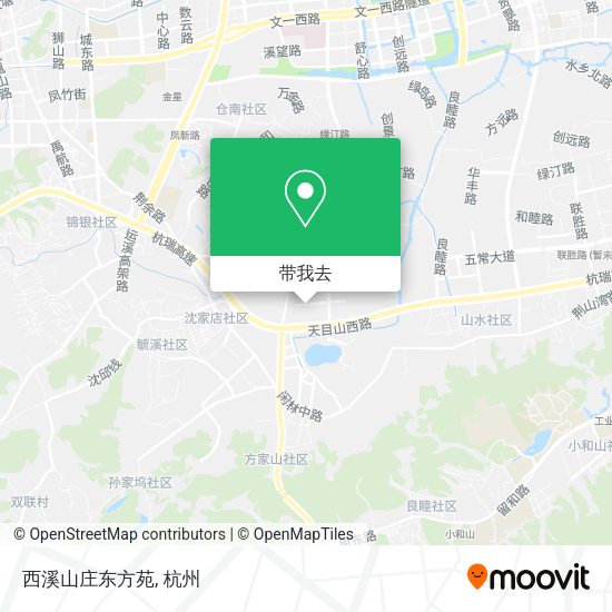 西溪山庄东方苑地图