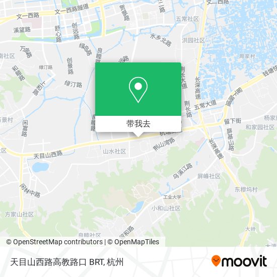 天目山西路高教路口 BRT地图