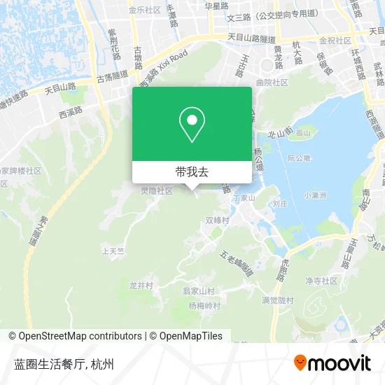 蓝圈生活餐厅地图