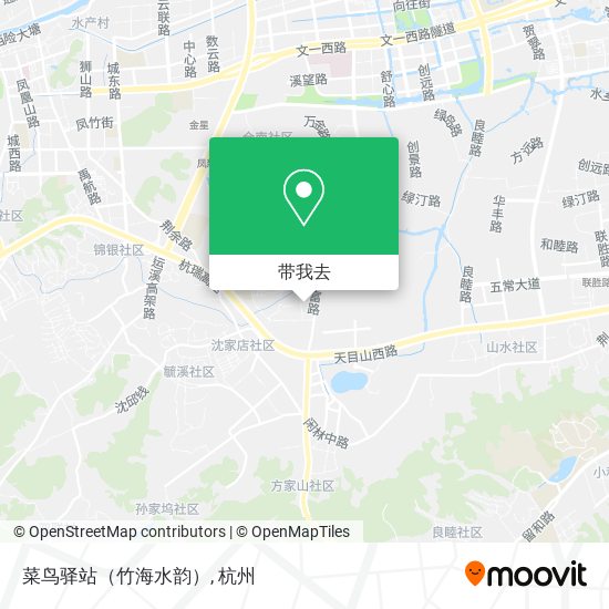 菜鸟驿站（竹海水韵）地图