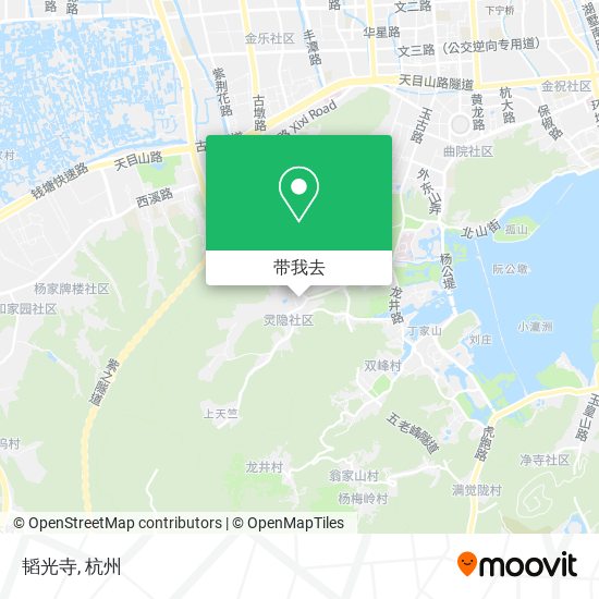 韬光寺地图