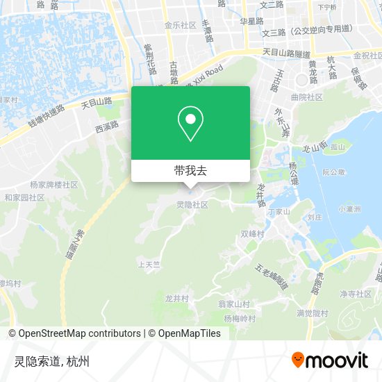 灵隐索道地图
