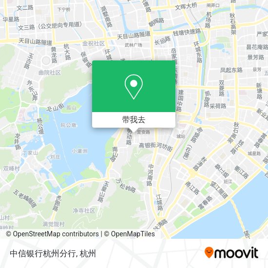 中信银行杭州分行地图