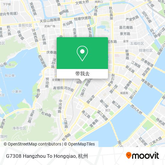 G7308 Hangzhou To Hongqiao地图