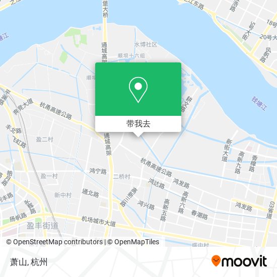 萧山地图