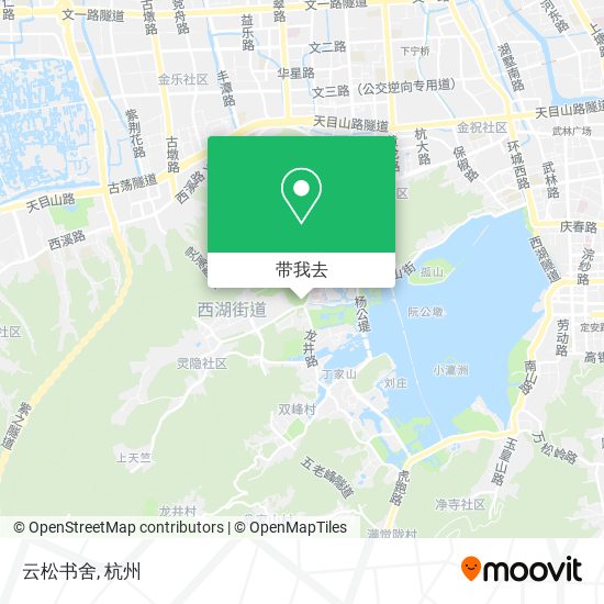 云松书舍地图