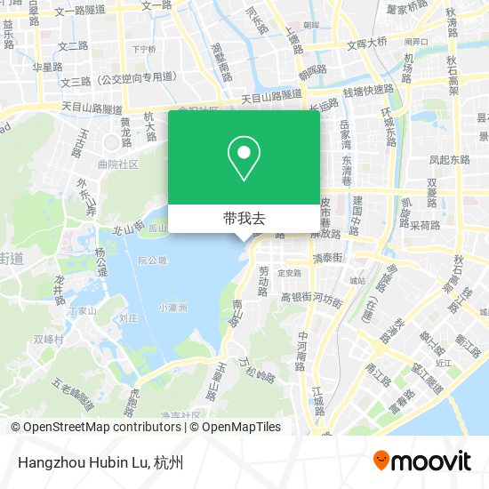 Hangzhou Hubin Lu地图