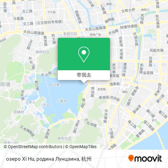 озеро Xi Hu, родина Лунцзина地图