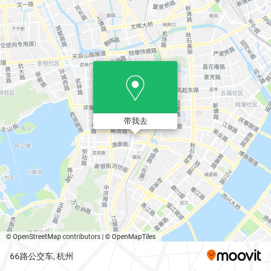 66路公交车地图