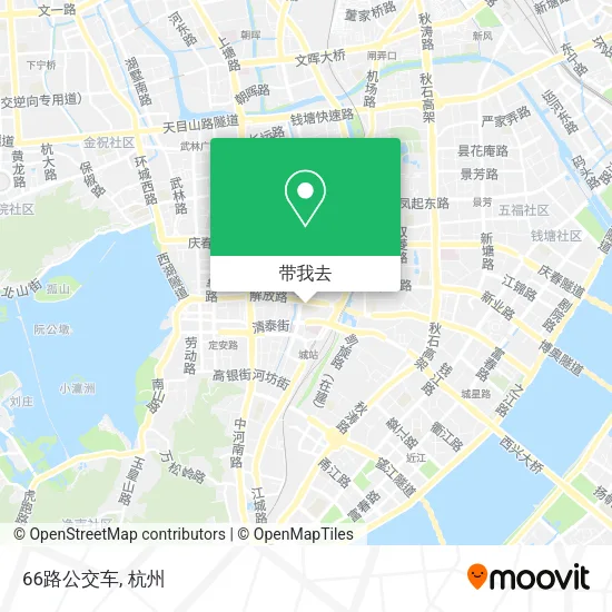 66路公交车地图