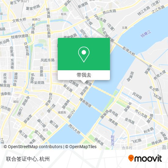 联合签证中心地图