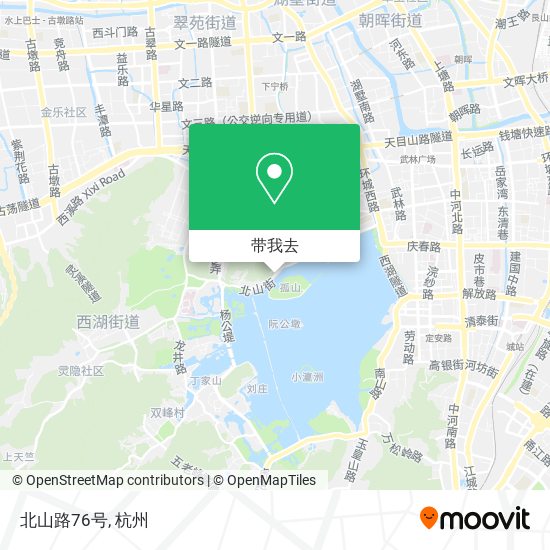 北山路76号地图