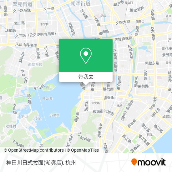 神田川日式拉面(湖滨店)地图
