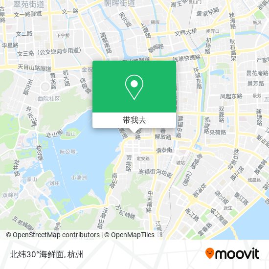 北纬30°海鲜面地图