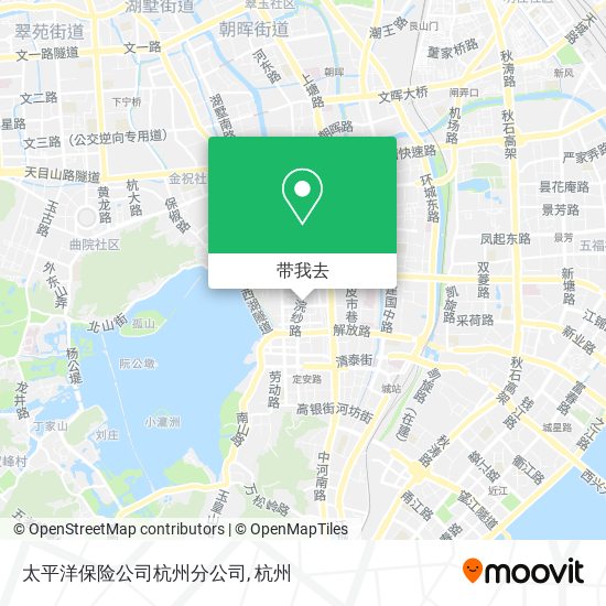 太平洋保险公司杭州分公司地图