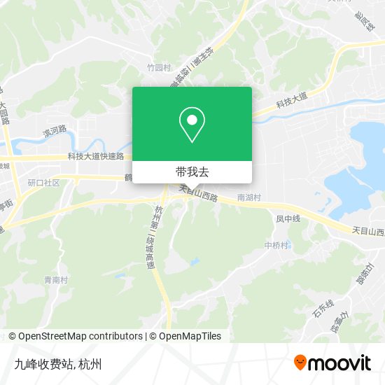 九峰收费站地图