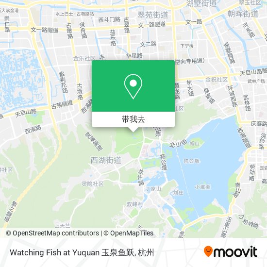 Watching Fish at Yuquan 玉泉鱼跃地图
