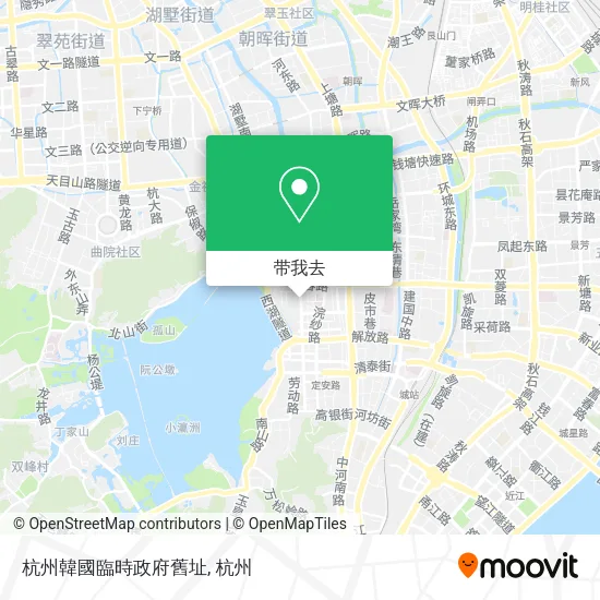 杭州韓國臨時政府舊址地图