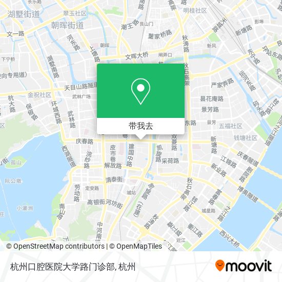 杭州口腔医院大学路门诊部地图