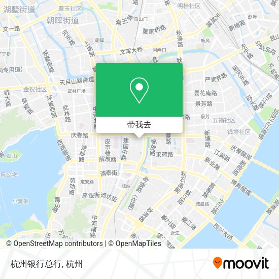 杭州银行总行地图
