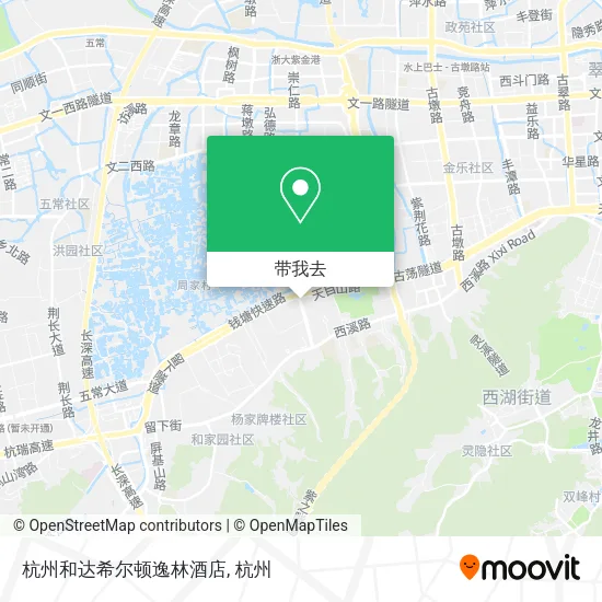 杭州和达希尔顿逸林酒店地图