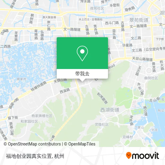 福地创业园真实位置地图