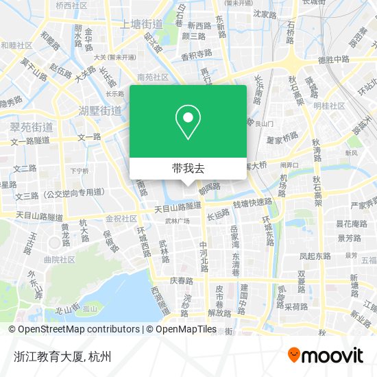 浙江教育大厦地图