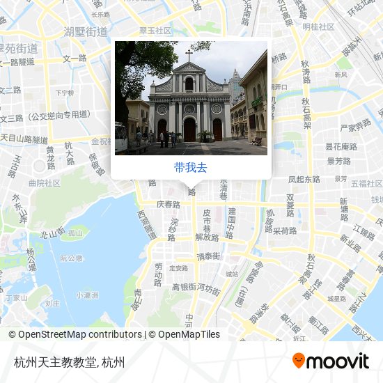 杭州天主教教堂地图