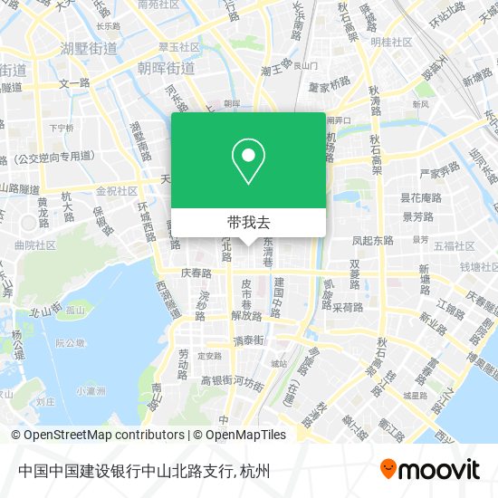 中国中国建设银行中山北路支行地图