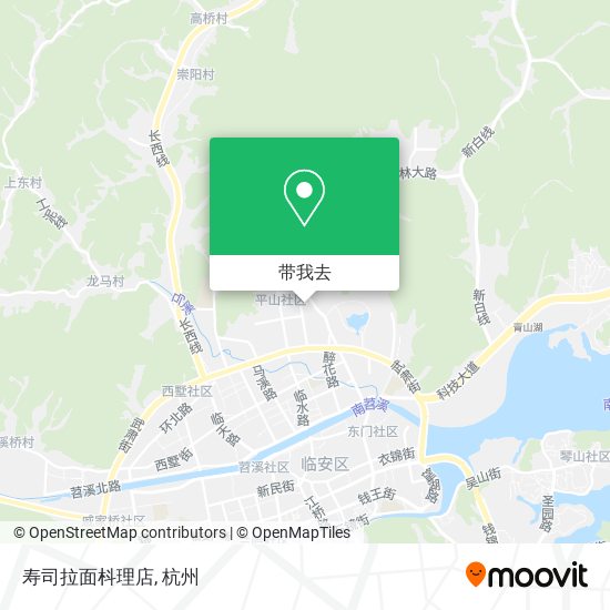 寿司拉面枓理店地图