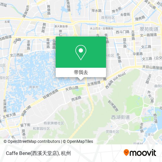 Caffe Bene(西溪天堂店)地图