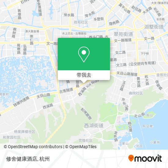 修舍健康酒店地图