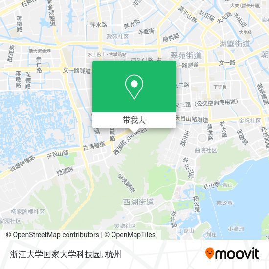 浙江大学国家大学科技园地图