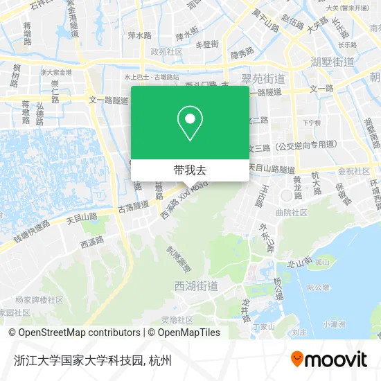 浙江大学国家大学科技园地图