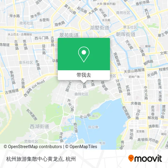 杭州旅游集散中心黄龙点地图