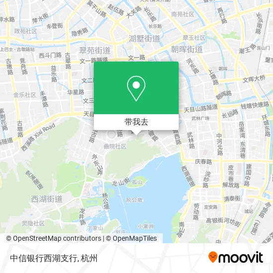 中信银行西湖支行地图