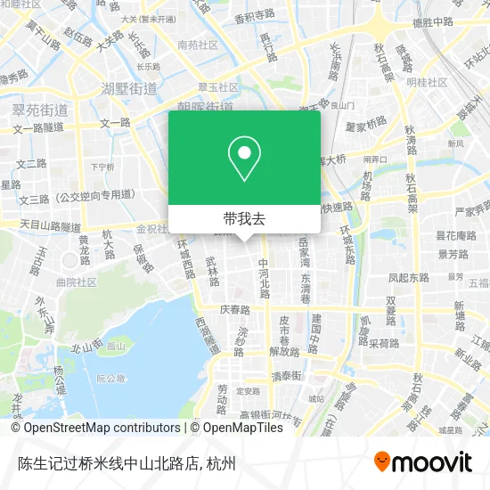 陈生记过桥米线中山北路店地图