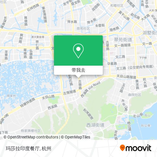 玛莎拉印度餐厅地图