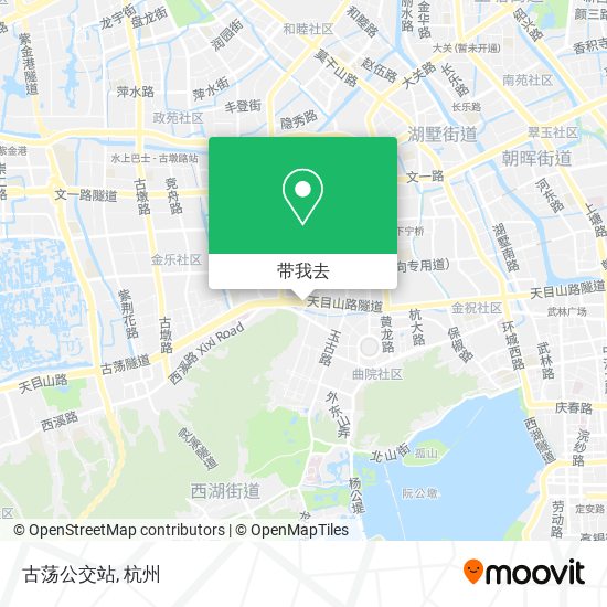 古荡公交站地图