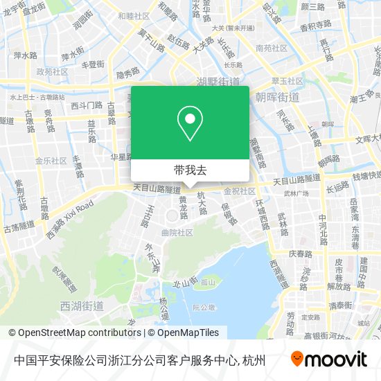 中国平安保险公司浙江分公司客户服务中心地图