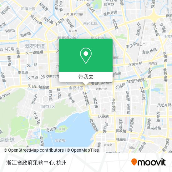 浙江省政府采购中心地图